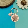 thumbnail image 2 of Mom Gift from Daughter Keychain Gift for Mother of Bride Daughter to Mother Gifts Wedding Gift from Bride Thanksgiving Mothers Day Christmas Birthday Gift The Love Between Mother & Daughter is Forever, 2 of 4