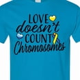 thumbnail image 4 of Inktastic Love Doesnt Count Chromosomes with Yellow and Blue Ribbon T-Shirt, 4 of 5