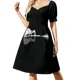 thumbnail image 2 of Vestido de manga corta con diseño de guitarra natural, vestidos de noche para mujer, vestidos de fiesta de noche con mangas largas, 2 of 8
