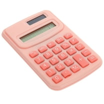 MLINS Small Calculator Pocket Size Pink Battery Office Student