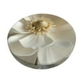 thumbnail image 1 of Balery Elegant Ivory Flower Fundas de asiento para taburete de bar redondo de tela de terciopelo ajustables que protegen de arañazos y manchas para sillas de 14 a 17 pulgadas.-14 inch, 1 of 7
