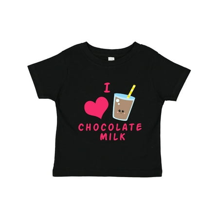 

Inktastic I Love Chocolate Milk Gift Toddler Boy or Toddler Girl T-Shirt