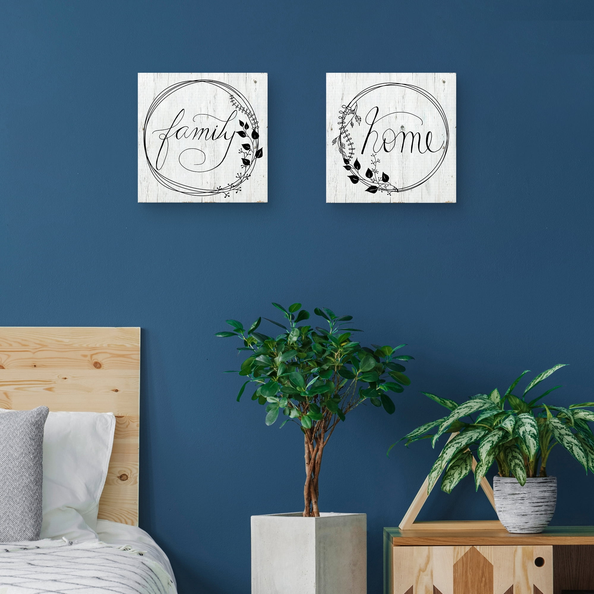 Family and Home by Daniela Santiago Set of 2 Canvas Art Prints