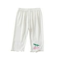 thumbnail image 2 of Spazoro Toddler Girls Leggings, Printed Soft & Comfy Stretchy Casual Elastic Waist Outwear Tights Capri Pants White Size 2 T, 2 of 3
