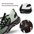 thumbnail image 7 of Gradient Green Gray Walking Shoes for Men Woman Lightweight Tennis Fashion Elastic Sports Shoes Cushion Basketball Shoes, 7 of 7