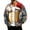 Blue, variant on Christmas Corduroy Zip Up Jacket for Men Long Sleeve Collared Jackets Xmas Print Loose Fit Overshirts with Pockets Outerwear for Daily Wear