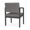 thumbnail image 5 of Lesro Lenox Steel Polyurethane Guest Waiting Room Guest Chair in Charcoal/Castillo Metal Gray, 5 of 5