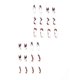 thumbnail image 4 of 24-Pack Women's Pressed Nails Fake Long Line Drawing Ink Wind Wave Contrasting Color Nail Art DIY Manicure Tools Full Coverage Nail Stickers, 4 of 5