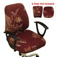 thumbnail image 1 of SUGARMOMChair Covers Stretch Jacquard Home Office Computer Chair Seat Covers Swivel Chair Seat Covers Durable Anti-dust Desk Rotating Lift Chair Slipcover Armchair Protector Decoration (C, 1 of 3
