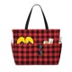 thumbnail image 1 of Easygdp Buffalo Plaid Red Black Bolsa de Viaje de Playa de Gran Capacidad, Bolsa Tote Perfecta para la Playa, Escapadas de Fin de Semana y Viajes, 1 of 7