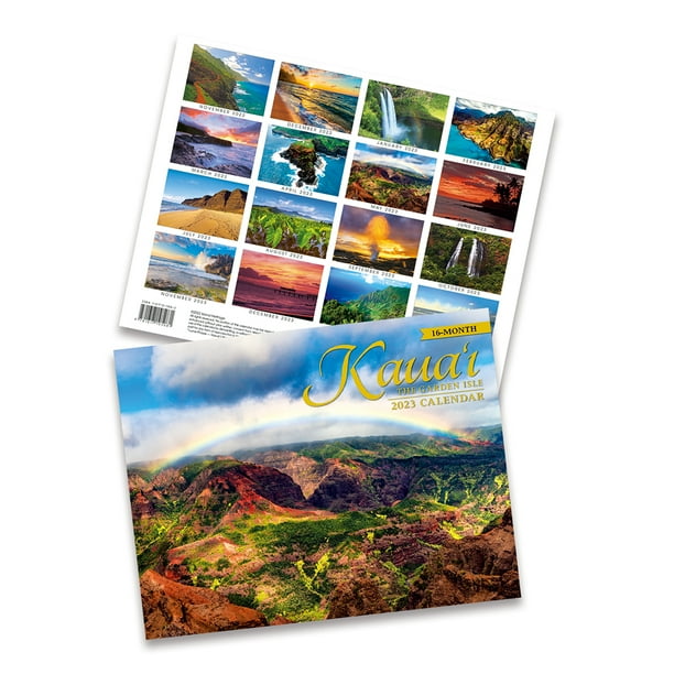 16 Month Trade 2023 Calendar November 2022 February 2024 Hawaii Kauai