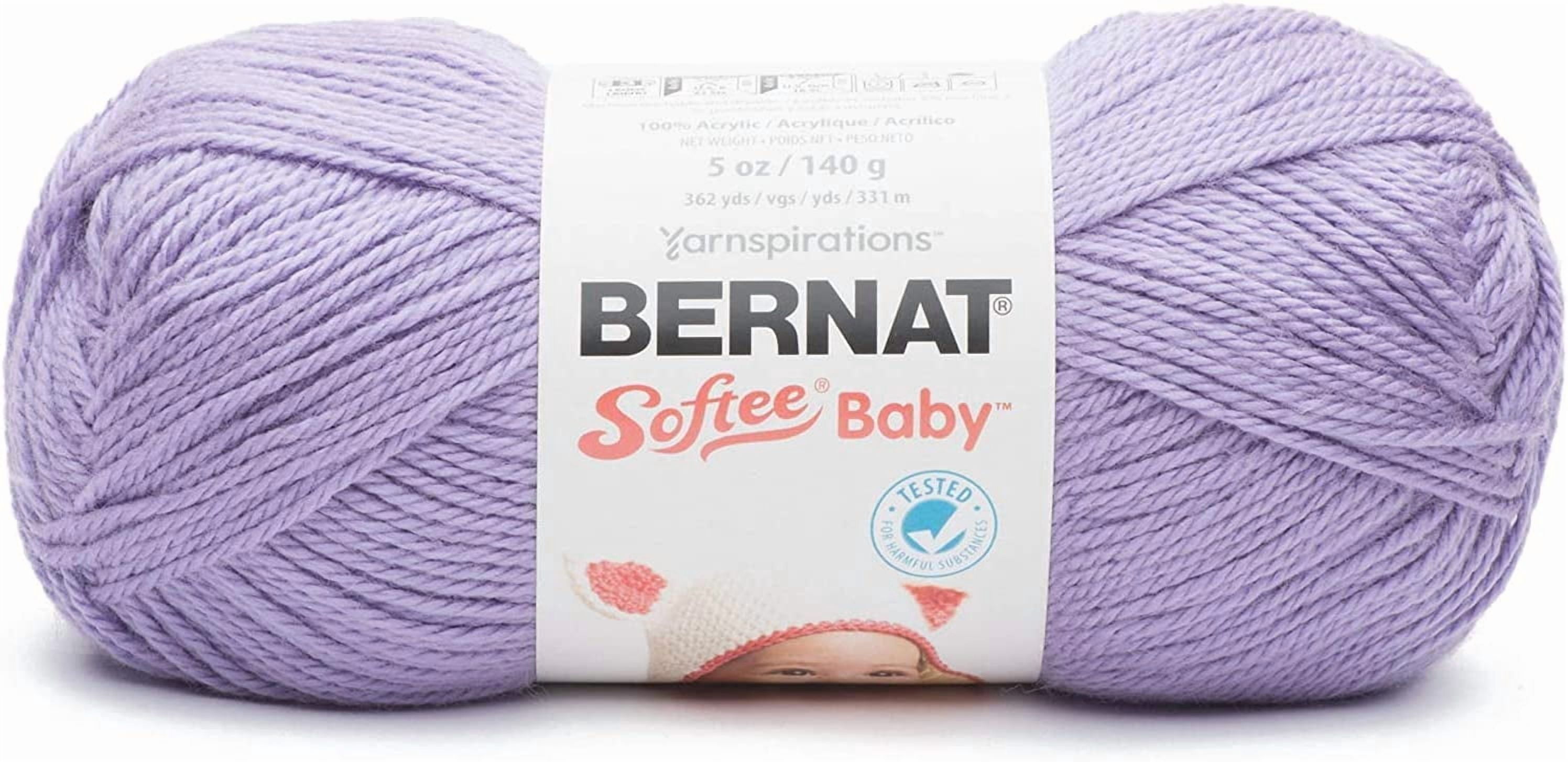 Bernat Softee Baby Lavender Yarn - 3 Pack of 141g/5oz - Acrylic - 3 DK (Light) - 362 Yards - Knitting/Crochet