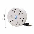 thumbnail image 5 of ZZkhGO Travel Power Strip, 6.56Ft Extension Cord with 3 USB Ports and 5 Outlets, Compact Wide Spaced Multi Plugs for Room Work Travel, Smart USB Charging Rotating Storage Socket for Home Office, 5 of 6