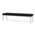 thumbnail image 2 of Newport Reception Waiting Room 18.5" 3-Seat Bench / Silver Steel / Black, 2 of 5