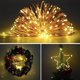 thumbnail image 3 of Cadena de luces navideñas de 10/5 m con cable de cobre y USB, resistente al agua, para decoración de fiestas, bodas y hogares, 3 of 6