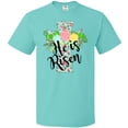 thumbnail image 3 of Inktastic He is Risen Floral Print Cross with Beautiful Flowers T-Shirt, 3 of 5
