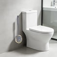 thumbnail image 6 of Wall Mounted Toilet Brush, Silicone Toilet Bowl Brush with Holder and Base for Bathroom Cleaning, 6 of 8
