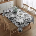 thumbnail image 2 of Pioneer Flower Floral Print Pattern Rectangle Tablecloth 60"x84",Waterproof Polyester Rectangle Table Cloth, Wipeable Spillproof Polyester Tablecloth for Dining, Camping, Indoor and Outdoor, 2 of 5