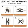 thumbnail image 3 of MountLiving Full Motion TV Wall Mount Bracket for 13-42 inch Screens & Monitors, Swivel Tilt Extension Rotation, Max VESA 200x200mm, up to 55 lbs, 3 of 8