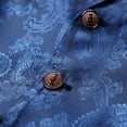 thumbnail image 7 of Mens Paisley Floral Suit Vest Victorian Steampunk Gothic Waistcoat Halloween Themed Party Wedding Party Suit or Tuxedo, 7 of 7
