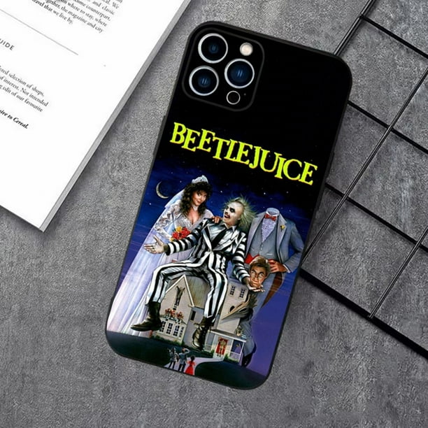 B-BeetlejuiceS-S 2 Phone Case For iPhone 16,15,14,13,12,11 Plus,Pro  Max,XS,X,XR,SE,Mini,8,7Soft Silicone Black Cover | Bodega Aurrera en lnea