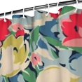 thumbnail image 3 of Pioneer Flower Floral Print Pattern Shower Curtain 72"x84" ,Bathroom Decorative Shower Curtains Set with 12 Hooks,Modern Waterproof Washable Shower Curtain, 3 of 6