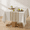 Coffee Lines-55" x 70" (Rectangular), variant on Outdoor Linen Square Tablecloth With Tassel 55 X 55 Inch