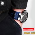 thumbnail image 5 of Correa de reloj de lona de nailon modificada G-SHOCK Casio 5544 MTG-B1000 G1000 Pulsera deportiva con eslabones de acero macizo GST B1000, 5 of 5