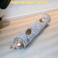 thumbnail image 3 of Leyfeng Tunnel, Collapsible Cat Tunnel Fun Interactive Toy for Cats and Rabbits Large Oxford Cloth Tunnel with Peek Holes and Fluffy Ball Glow-In-The-Dark 25*120cm Rabbit Tunnels for Indoor Bunnies, 3 of 9