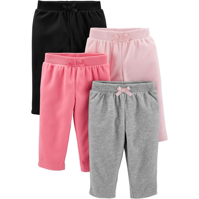 Pantalones de forro polar Simple Joys de Carter's Baby Girls de 18 meses y 4 años