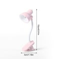 thumbnail image 4 of Baohd Lecture Lumière Réglable Clip Mini Lampe de Table de Bureau Alimenté par Batterie Camping Pince Portable Lumière de Nuit, Rose Rouge Rose NO1, 4 of 6
