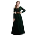 thumbnail image 2 of Disfraz de Halloween Brave Legend Personaje Melinda Disfraz de cosplay Femenino Palacio Verde Vestido largo, 2 of 5