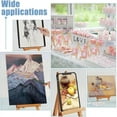 thumbnail image 6 of Foldable Wood Triangle Easel for Painting Arts and Crafts Light Yellow 20x14x3.2cm, 6 of 8