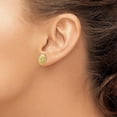 thumbnail image 3 of Solid 14k Yellow Gold Sand Dollar Post Earrings - 12mm, 3 of 6