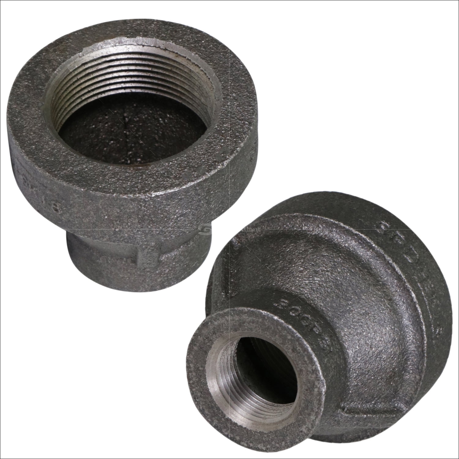 Supply Giant 1" x 3/4" Black Pipe Fitting Hex Reducing Coupling Cast Iron
