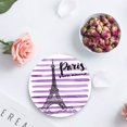 thumbnail image 4 of FMSHPON Paris France Decor Eiffel Tower Set of 6 Round Coaster for Drinks, Absorbent Ceramic Stone Coasters Cup Mat with Cork Base for Home Kitchen Room Coffee Table Bar Decor, 4 of 6
