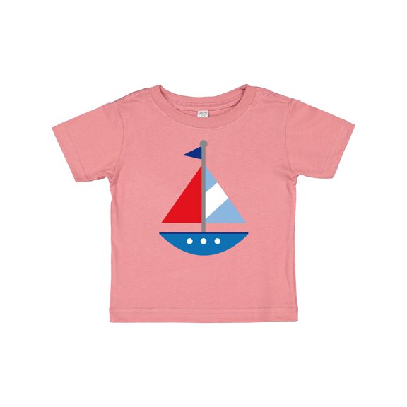Inktastic Personalized Sailboat Boys or Girls Baby T-Shirt