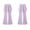 Purple, variant on Playful Girls Pants Faux Two Piece Lay Flat Design Built In Shorts Activewear Yoga Dance School