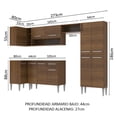 thumbnail image 3 of Cocina Integral Completa Esquinera Madesa Emilly 353cm Marrón, 3 of 10