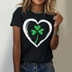 thumbnail image 2 of El Día de San Patricio Manga Corta Cuello Redondo Suéter Casual Top, Ligero 95% Poliéster 5% Blusa de Spandex para Vacaciones Y Uso Diario, Tops de Mujer Casual, 2 of 5