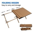 thumbnail image 4 of Folding Roll-Top Camping Table 47.2x23.6x17.7in Indoor Outdoor Portable Picnics Table Picnic Beach, 4 of 8