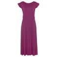 thumbnail image 4 of LASCANA Women's Flutter Sleeve Dress Ruffles, 4 of 5