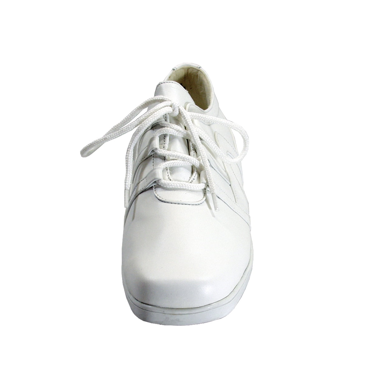 24 HOUR COMFORT Carmel Women's Wide Width Leather Lace-Up Shoes WHITE 11