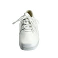 thumbnail image 2 of 24 HOUR COMFORT Carmel Women's Wide Width Leather Lace-Up Shoes WHITE 10, 2 of 6