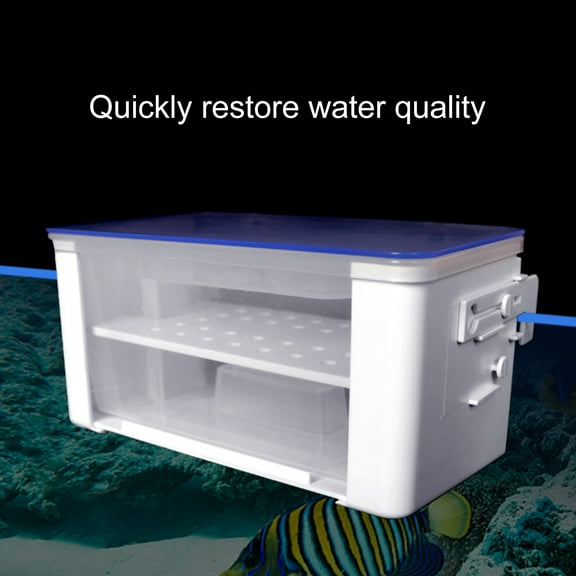 Happy Date Aquarium Filter Upper Box, Loop Transparent Trickle Raindrop Upper Fish Tank Water Boxes Set with Drip Tube