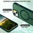 thumbnail image 5 of DOMAVER iPhone 15 Plus Case / iPhone 14 Plus Case 6.7 Inch with MagSafe, Slim Matte Protective Cover - Shockproof Translucent Dark Green Phone Case, 5 of 8