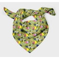 thumbnail image 3 of Bimba Green Circle & Triangle Geometric Printed Pure Silk Scarf Neck Wrap Summer Hair Bandanas For Women 40 x 40 Inches, 3 of 6