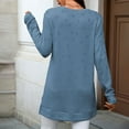 thumbnail image 7 of Neewe Womens Tops Long Sleeve Crew Neck Shirts Loose Casual Blouse Fall Clothes, 7 of 7