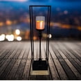 thumbnail image 5 of Alpine Corporation Metal and Glass Decorative Lantern with LED Candle- Large, 5 of 5