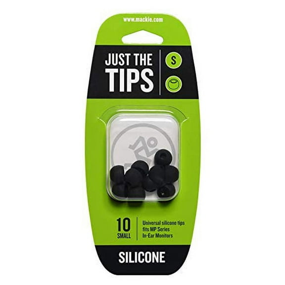 Mackie MP Series Small Silicone Black Tips Kit MP Series Small Silicone Black Tips Kit